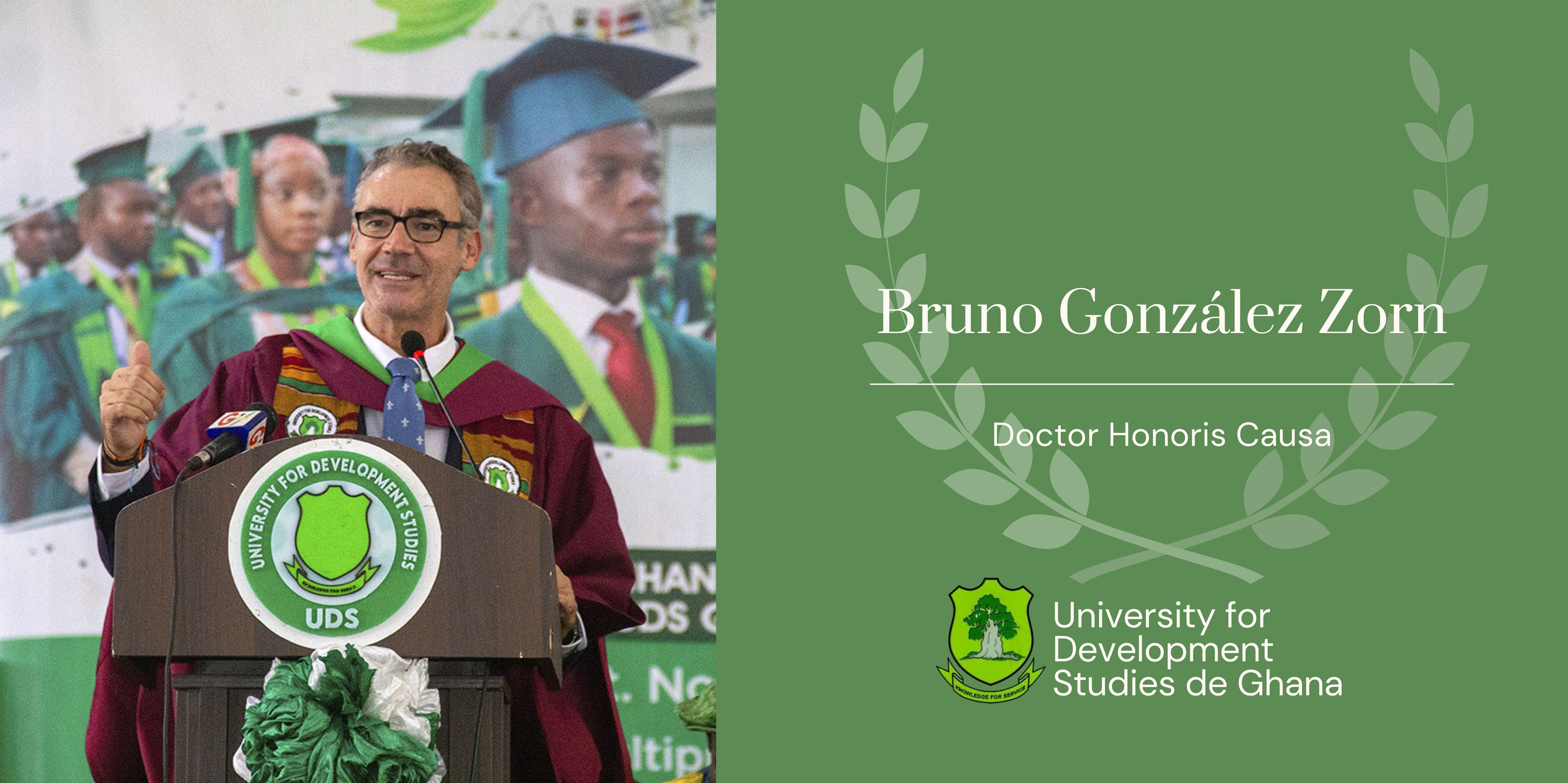 Nuestro Compañero Bruno González Zorn es nombrado Doctor Honoris Causa en Ghana